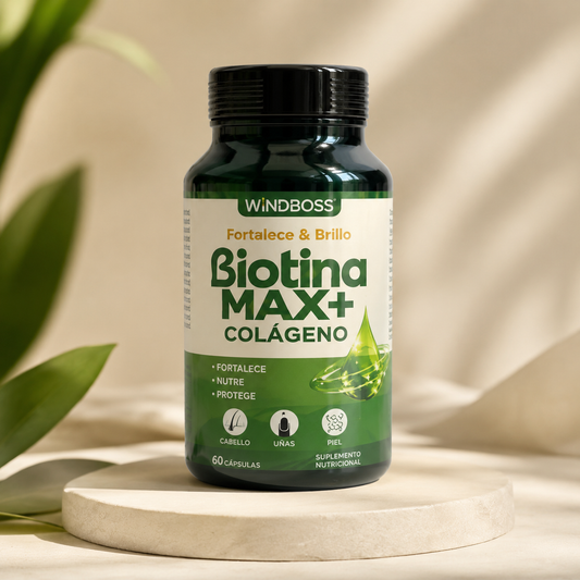 Biotina Max+ Colágeno | Fortalece & Brillo